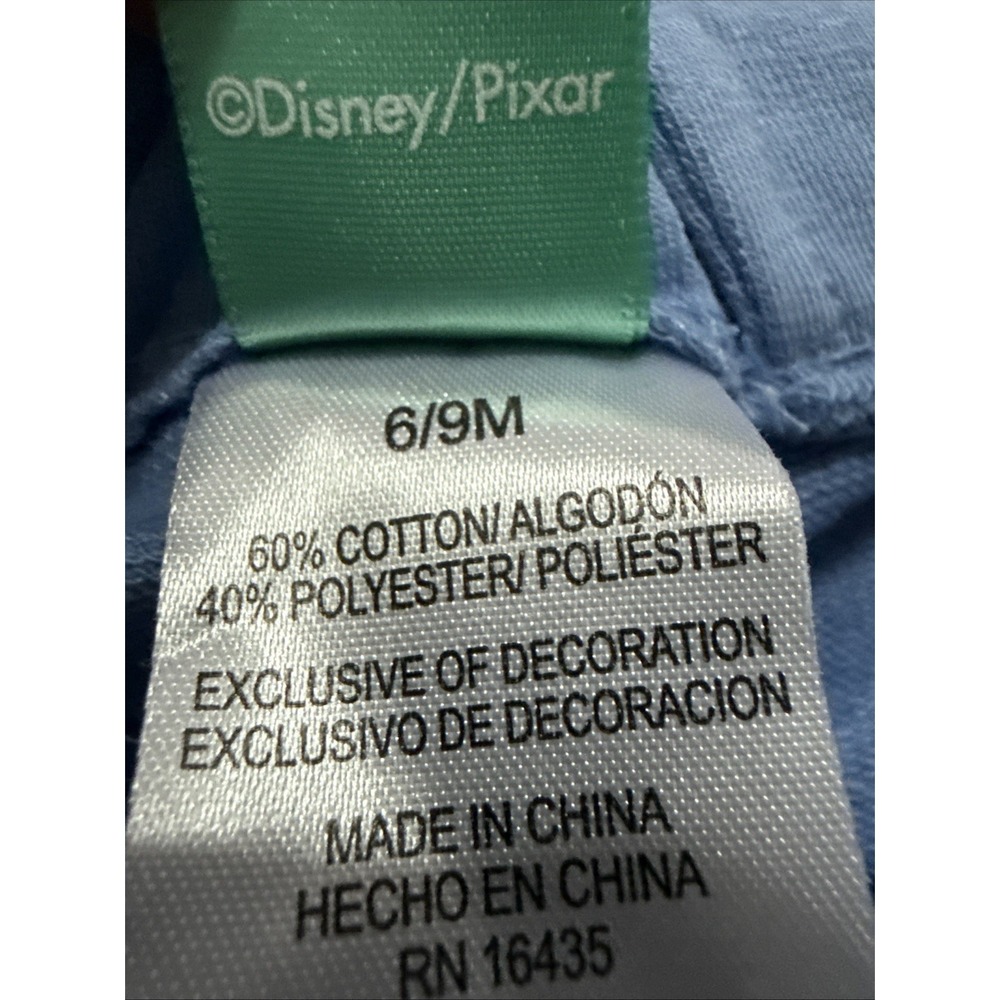 Disney Baby Toy Story Woody Buzz Lightyear Blue Overalls Size 6/9M PPTH206 - Picture 7 of 7